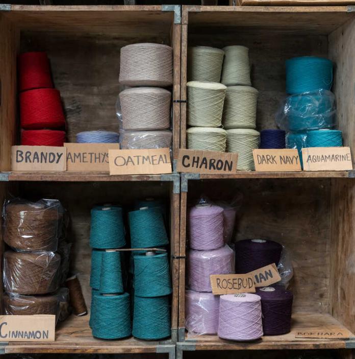 Wool on shelves