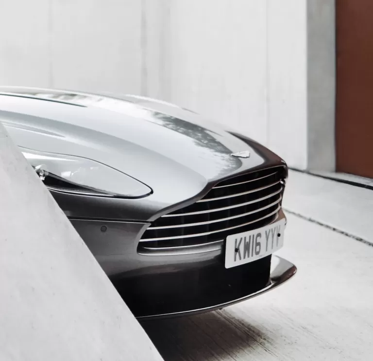 Front of an aston martin