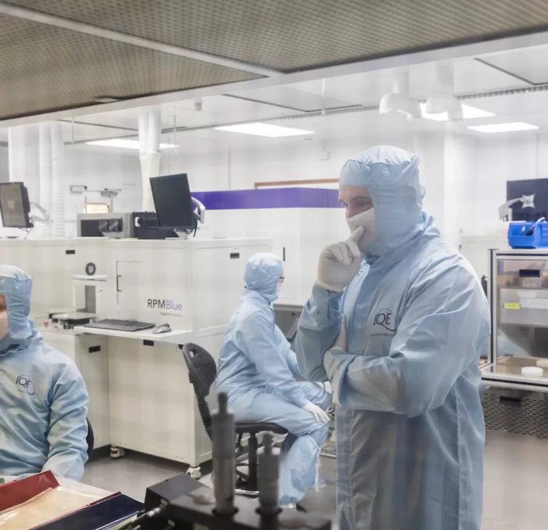 People working in a clean room