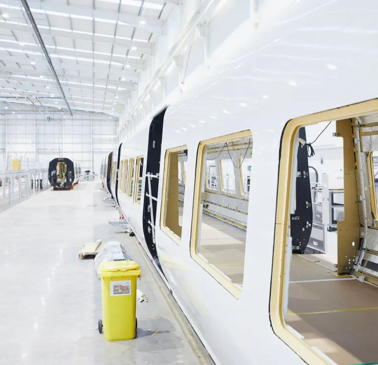 Train carriage manufacturing