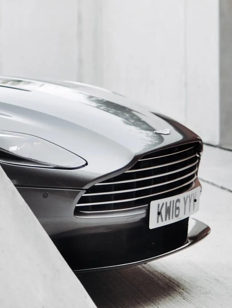 Front of an aston martin