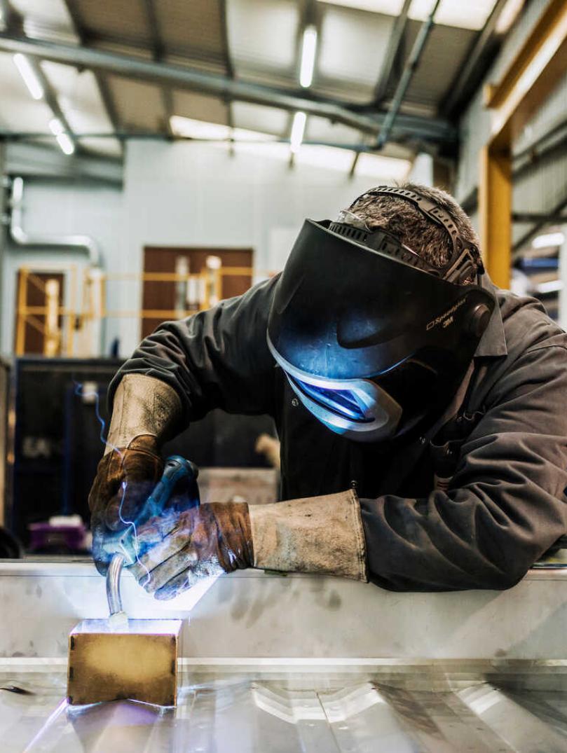 Man welding