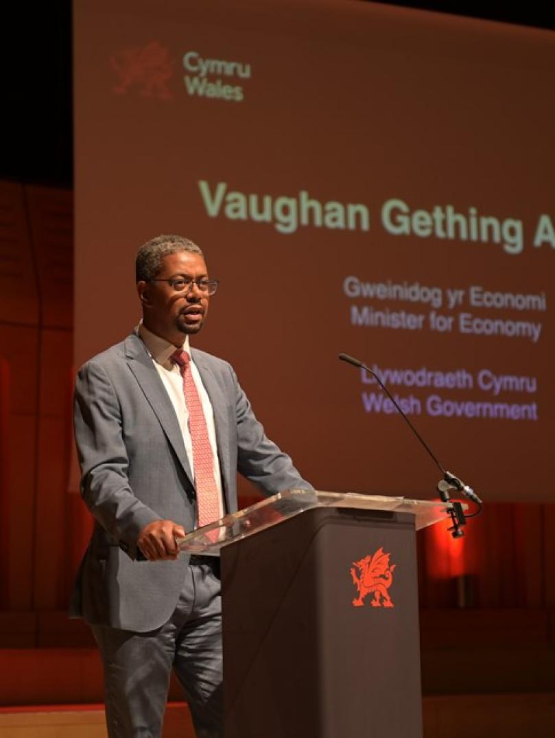 Economy Minister Vaughan Gething
