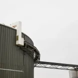Outside of a waste processing facility
